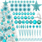 CroBlissful 118 Pcs Christmas Tree Ornaments  , Berries Stems for Xmas Trees Holiday Decor(Gold)