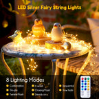 Fairy Lights with Remote, 66 Feet 200 Led Firefly String Lights Plug in for   Christmas Tree Wreath Craft Wedding Party Indoor Outdoor Decoration, Warm White