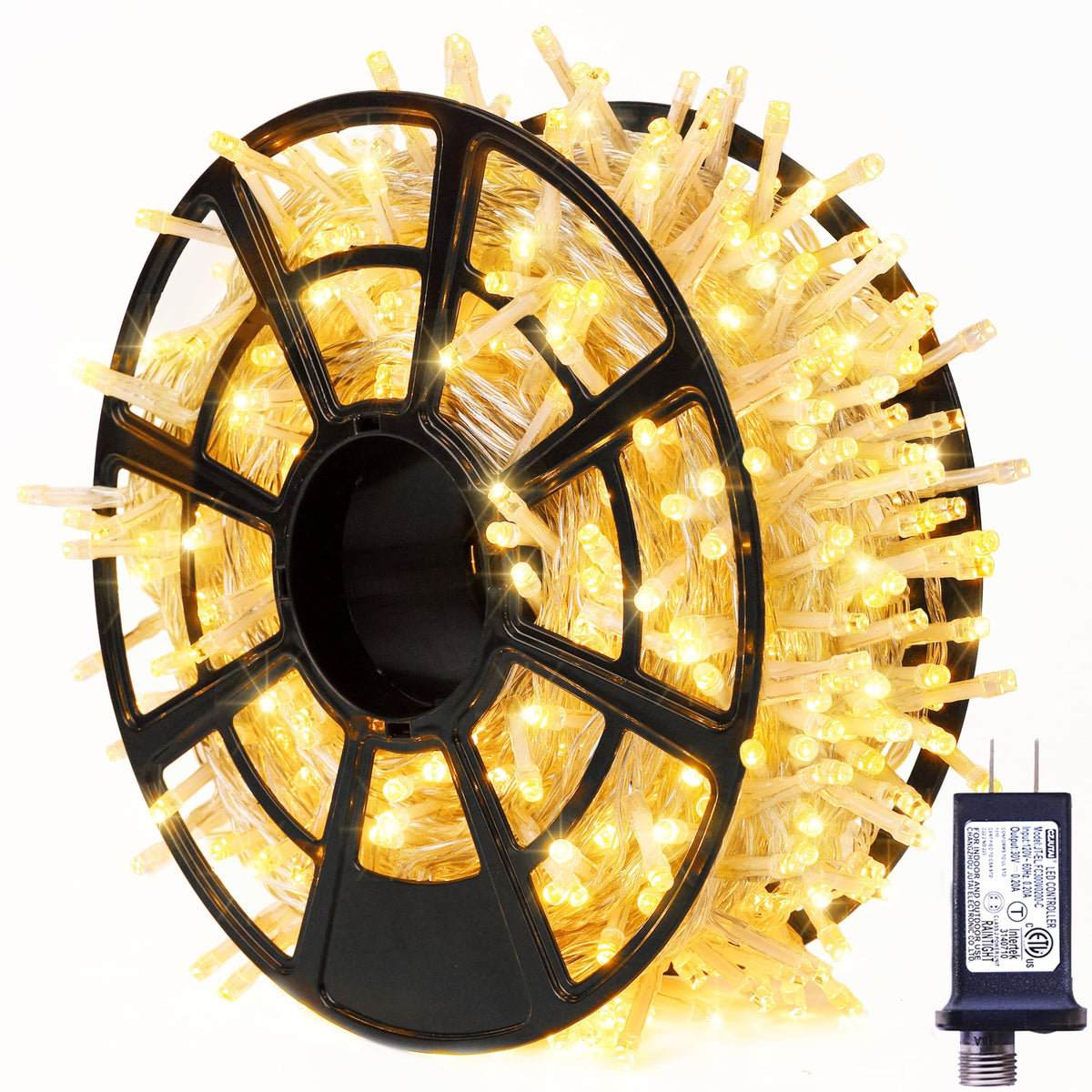 Outdoor Christmas Lights, 315ft 1200 LED Christmas Tree Lights