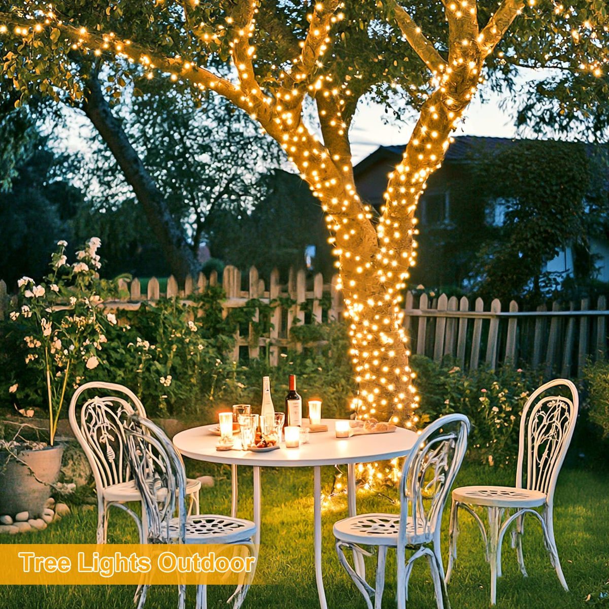 Outdoor Christmas Lights, 315ft 1200 LED Christmas Tree Lights