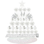 72 Pieces Christmas  Star Sequin Tree Skirts for Home Wreaths Holiday Party Favors
