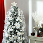 72 Pieces Christmas  Star Sequin Tree Skirts for Home Wreaths Holiday Party Favors