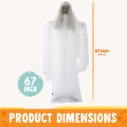 Life Size Halloween Animatronic Grim Reaper with Sound
