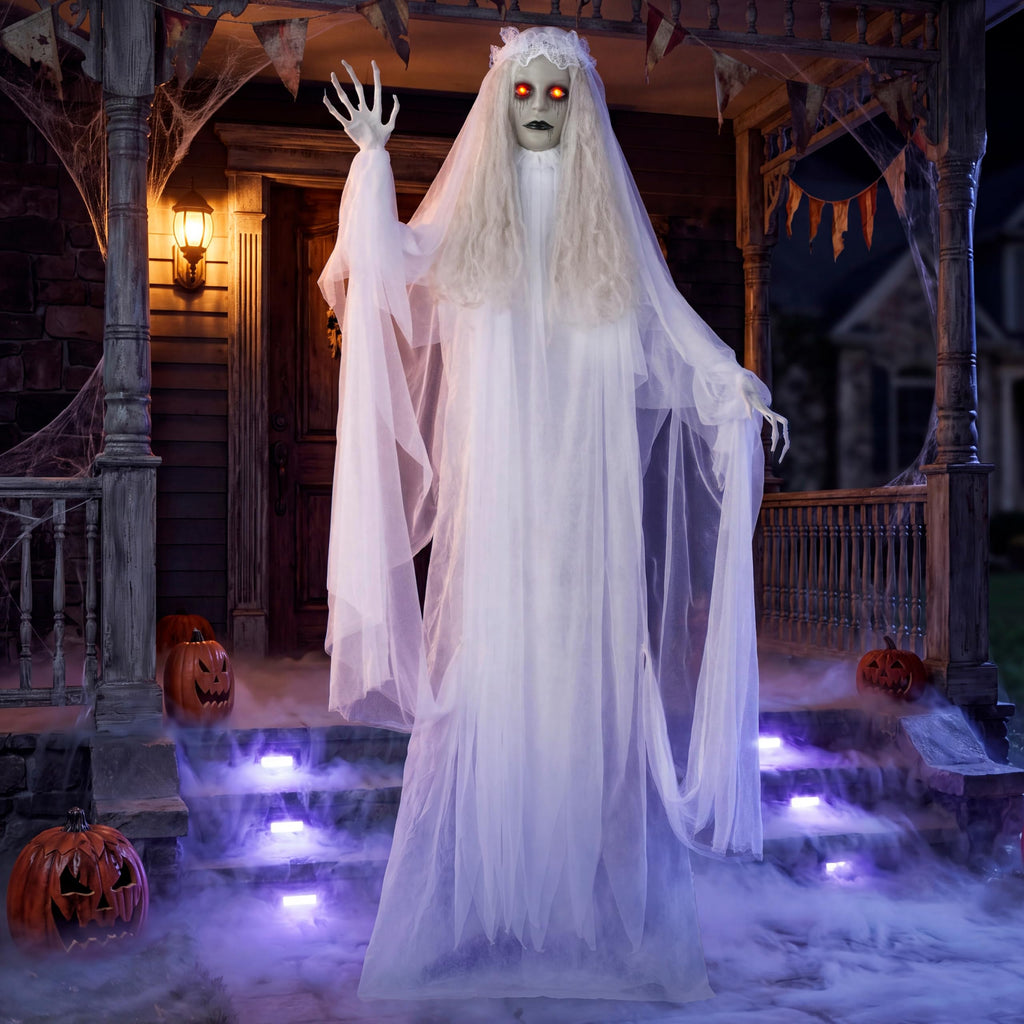 Life Size Halloween Animatronic Grim Reaper with Sound