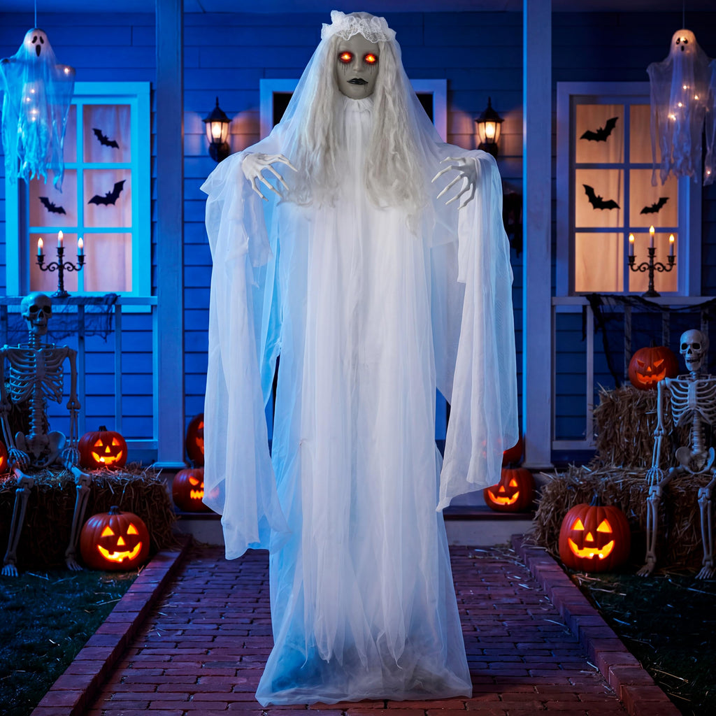 Life Size Halloween Animatronic Grim Reaper with Sound