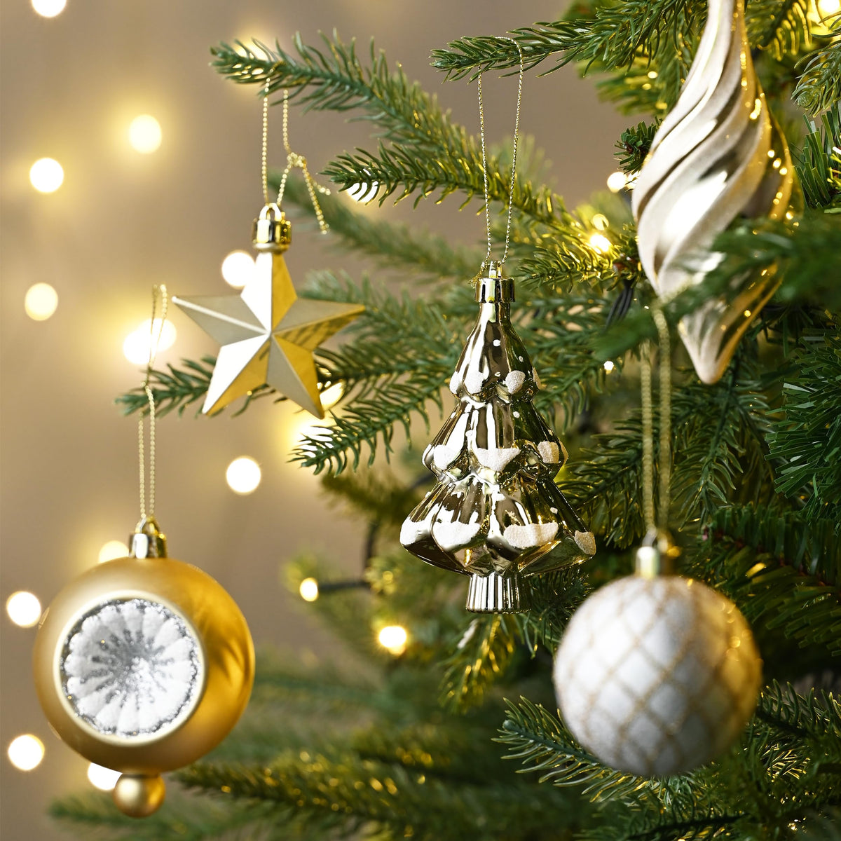 100ct Christmas Tree Decorations Ball Ornaments Set Medium Navy Blue and Silver Shatterproof Christmas Decorations Set, Winter Wonderland Hanging Ornaments for Xmas Holiday Decor