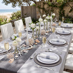 350Piece Gold Dinnerware Set for 50 Guests  Silverware for Wedding/Birthday