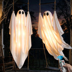 2 Pack 5FT Hanging Halloween Ghosts with Remote & 8 Mode