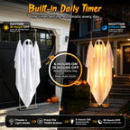 2 Pack 5FT Hanging Halloween Ghosts with Remote & 8 Mode