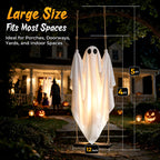 2 Pack 5FT Hanging Halloween Ghosts with Remote & 8 Mode