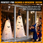 2 Pack 5.5FT Halloween Hanging Ghosts, Remote & Time
